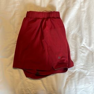 Lululemon Surge Shorts Lined 4” Red
